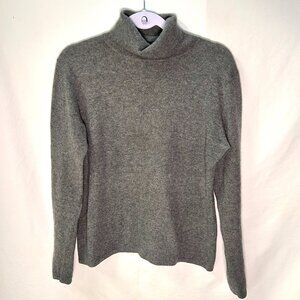 ML Studio Gray Cashmere Turtleneck Sweater Medium